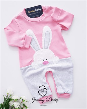 Funny Rabbit Jumpsuit - PINK